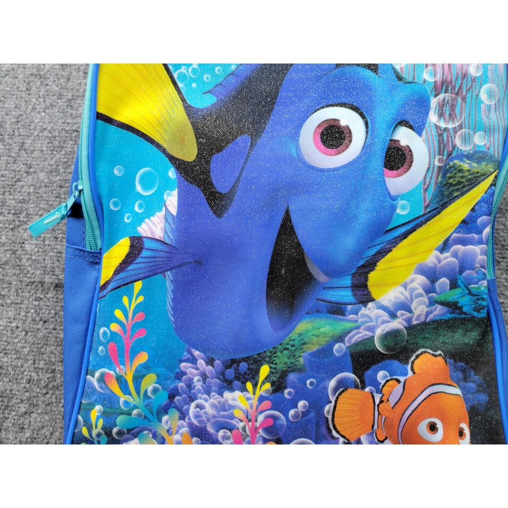 Disney Pixar Finding Dory Nemo Blue Glitter Backpack School Bag K15015